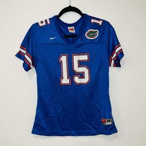 Nike Florida Gators #15 Tim Tebow Jersey Youth Medium Blue NCAA Boys 8-10